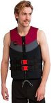 Jobe 50N Neoprene Wetsuit Watersports Waterski Jetski Wakeboarding Safety Impact Vest - Top - Red - Unisex Vest Size - 3XL+