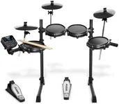 Alesis Turbo Mesh Kit - Electric Drum Set for Beginners with Quiet 8" Mesh Pads, Lessons, 100+ Sounds, Drum Sticks and Connection Cables