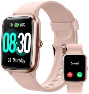GRV Smartwatch Donna Chiamate e Risposta Orologio Fitness Contapassi Cardiofrequenzimetro da Polso Saturimetro Conta Calorie per Android iOS Ciclo Mestruale Notifiche 100 Modalità Sportivo Rosa