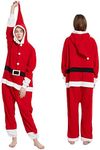 MAJ&COS Santa Costume Onesie Adult 