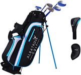 Elevon Junior Complete Golf Club Set with Stand Bag for Age 3-12, 7-Piece or 8-Piece Set, Right Hand, Ages 9-12