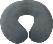 Aidapt Memory Foam Moulded Pressure Relief Neck Cushion Comfort and Posture, Ideal for Travel Supports the Head, Neck and Chin when Sleeping use for Plane, Train or Car Journeys Travel Pillow In Grey