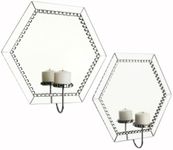 American Atelier Jewel Accent Mirror Wall Sconces, Set of 2