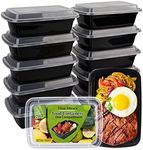 WGCC Meal Prep Containers, 10 Pack 32OZ Food Storage Containers with Lids, Extra-thick To Go Containers, Reusable Bento Lunch Box, BPA-Free, Microwave/Dishwasher/Freezer Safe