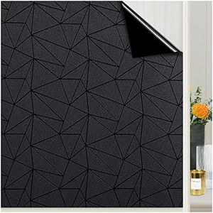 Coavas Window Blackout Thermal Tint : Winter Sun Blocking Window Tint for Home Frosted Heat Insulation Static Cling Opaque Room Darkening Door Coverings Decorative Window Stickers,35.4 x 78.7 in