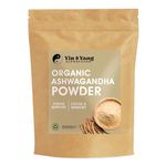 Organic Ashwagandha Powder 500g, by Yin & Yang Superfoods. 100% Pure and Raw - Premium Quality. Vegan, Gluten Free & Palm Oil Free.