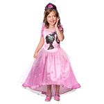 Rubie's 701342S Barbie Princess Costume, Girls, Pink, Small 3-4 Years