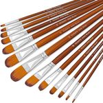 DUGATO Artist Filbert Paint Brushes