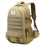 Waniki Hiking Backpack Rucksack - 40L Camping Bags Large Waterproof Mens Womens Back Pack for Travel Walking Outdoor Sprots Cycling Mountaineering (Khaki)