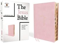 The Jesus Bible, NIV Edition, (With Thumb Tabs to Help Locate the Books of the Bible), Leathersoft over Board, Pink, Thumb Indexed, Comfort Print
