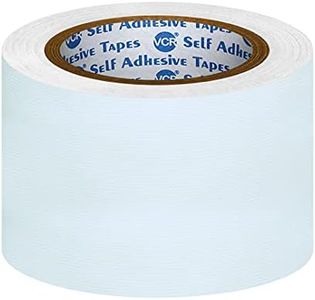 VCR White Duct Tape - 18 Meters in Length 72mm / 3" Width - 1 Roll Per Pack - Strong Book Binding Tape - Waterproof Heavy Duty Duct Tape