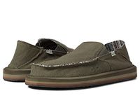 Sanuk Men's Vagabond Sidewalk Surfer St Hemp Loafer, Army, 7 UK