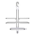 OXO Good Grips Compact Aluminum Shower Caddy, Silver, 2 Tier