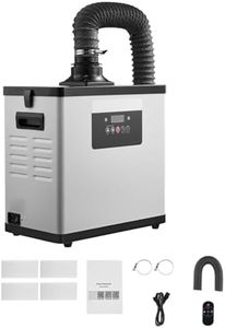 VEVOR Solder Fume Extractor, Upgraded 4-Stage Filtration Soldering Smoke Absorber with 510 m³/h Strong Suction, 10-Speed & Remote Control Brushless Smoke Extractor for Laser Engraving, 3D Printing
