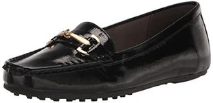 Aerosoles Women's Day Driving Style Loafer, Black Patent, 7.5 Wide