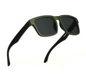 HAZON® Premium Goggles For Men | Polarized Sunglasses | UV Protected Driving, Riding, Stylish, Anti glare Glasses (CP-OlV-55) (OLIVE)