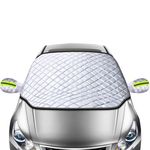 Myetasser Windshield Sunshade Car Cover, Front Window Sunshade, Car Interior Protector, Fits Most Cars & SUVs, Universal, 120x150cm | Fabric | White