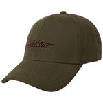 Stetson Waxed Cotton WR Cap Women/Men - Baseball Metal Buckle, with Peak, Peak Autumn Summer Spring Winter Summer-Winter - One Size Olive