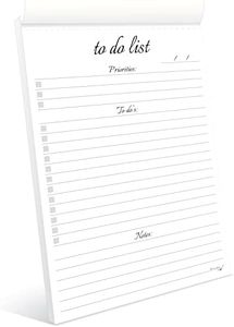 Hadigu To Do List Notepad (A5 Size) Classical Style Layout Firmly Bound Daily To Do List Planner, To Do List Notebook, To Do Notebook, Daily Checklist Notepad for Things To Do Daily at Work.