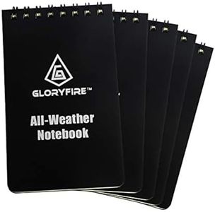 GLORYFIRE Waterproof Notebook All Weather Shower Pocket Tactical Notepad with Cover Steno Pad Memo Book