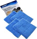 HQRP 4-Pack Blue Steam Mop Pads Compatible with HAAN SI-35 MS-30 SV-60 SI-25 SI-40 SI-60 SI-70 FS-20 MS-35 SI-75 BS-20 SI-38 SI-45 SI-46 SI-77 BS-10 HD-50 Steamers, RMF2X RMF4X Replacement