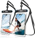 Mojimdo Waterproof Phone Pouch 2 Pack, IPX8 Waterproof Phone Case with Lanyard Protector for iPhone 15 14 13 12 11 Pro Max XR XS 8 7 Plus Samsung Galaxy, Cellphone Dry Bag for Beach Cruise - 8''