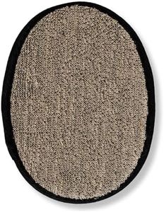 Eco Bath London Natural Sisal Hemp Bath Pad Black - Luxury Exfoliating Body Scrubber for Face and Body, Biodegradable Shower Sponge for Women and Men