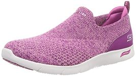 Skechers Womens Arch Fit Refine - Don'T Go Casual Sneakers Vegan Stretch Fit Design Red - 3 UK (104164)