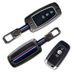 NEODRIFT 'KeyShield' Car Key Cover for Ford Aspire (Shape 2, 03 Buttons) (Durable, Stylish, and 360° Protection)