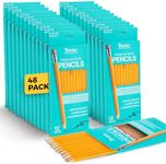Darice Wood-Cased Pencils, 576pc Bulk Pre-sharpened #2 HB Pencils with Eraser for Classroom Back to School Supplies, 12 x 48 Pack