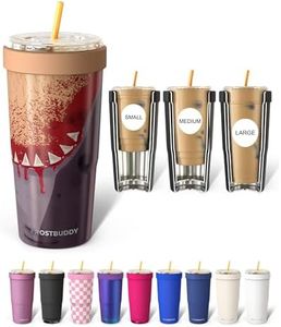 Frost Buddy Togo Buddy 30 oz Stainless Steel Vacuum Insulated Tumbler To Go Coffee Cup – Iced Coffee Sleeve, Travel Mug, Thermal Cup for Hot & Cold Drinks, Dunkin Cup (Snacktime)