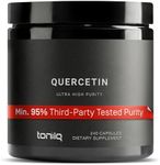 Toniiq Ultra High Purity Quercetin Capsules - 95%+ Highly Purified and Bioavailable - 1000mg Per Serving - 240 Capsules Quercetin Supplement