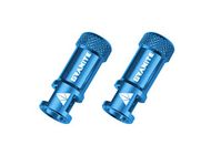 Granite Juicy Nipple Valve Cap with Valve Core Removing Function, Easy to Use Bike Tire Caps Dust Covers, Durable Alloy Tire Valve Cap (Blue)