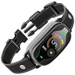 Smart Dog Bark Control Collar - SHINEONER Rechargeable Pet Safe Anti Barking Dog Training Collar - Stop Barking Collars for Small Medium Large Dogs - Bark Deterrent Devices with Beep, Vibration, Shock