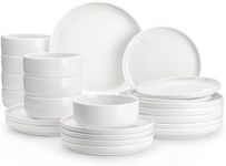MALACASA Plates and Bowls Sets, 24 