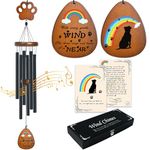 MRSOHRET Dog Memorial Gifts for Loss of Dog, Loss of Dog Sympathy Gift 32" Dog Memorial Wind Chimes Pet Memorial Gifts for Dogs, Dog Remembrance Gift (Rainbow Bridge)