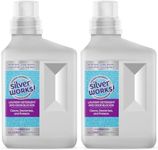 SilverWorks! Powerful Odor Eliminating Laundry Detergent Liquid - Silver Ion Deodorizer Technology - Laundry Odor Eliminator For Clothes - Cleans, Deodorizes and Protects -2 Pack (132 Loads) 66 FL OZ