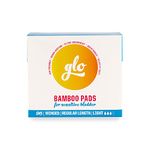 glo Natural Bamboo Light Incontinence Pads Women Ultra Secure, Heavy Period w, Mega Pack (96 Pads)