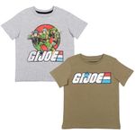 G.I. Joe Big Boys 2 Pack Short Sleeve T-ShirtGreen/Grey 7-8