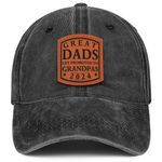 SaryHome New Dad Hat, Dad to be/Grandpa to be, Dad Grandpa Gifts for Father's Day Birthday - Dad Est 2024 Hat, 05.promoted to Be Grandpa-2, One Size