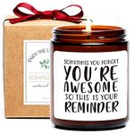 Thank You Gifts, You're Awesome Scented Soy Candle, Funny Inspirational Gifts for Women Friends, Daughter, Teacher, Coworker, Boss, Employees, Staff, Mom, Wife, Girlfriend