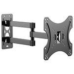 GLWIXY TV Wall Mount for Most 14-42 Inch TVs and Monitor,Swivel and Tilt Full Motion TV Mount ，17 19 21 24 27 29 32 Inch Wall Mount TV Bracket ，Max VESA 200x200mm, Holds up to 44 lbs，Monitor Mount