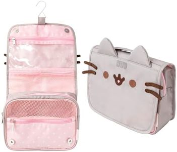 Official Pusheen Hanging Travel Toiletry Bag | Hanging Toiletry Bag with Hanging Hook, 100% Waterproof Travel Bag, Makeup Toiletry Bag, Cosmetic Bag, Pusheen Gifts