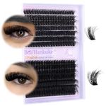 Fluffy Lash Clusters Thick Eyelash Clusters Fluffy DIY Individual Lashes 100D+120D Cluster Lashes Lashes Individual Cluster 280PCS D Curl Lash Extensions by Boahankuke (12-18mm)