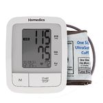 HoMedics Automatic Arm Blood Pressure Machine For Home Use Clinically Proven Accurate Quick and Comfortable Readings 60 Memories One-Size Arm Cuff Fits Most Excessive Body Motion Detector