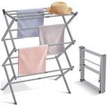 UR CHOICE 3-Tier Clothes Drying Rack | 12M Drying Area | Space Saving & Easy to Store | Indoor & Outdoor Laundry Airer (Grey)