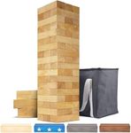 GoSports 5 ft Giant Wooden Toppling