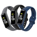 Mijobs [Pack of 3 Compatible with Samsung Galaxy Fit 2 Wristbands, Waterproof, Sweatproof, Breathable, Samsung Galaxy Fit 2 Sport Silicone Watch Strap