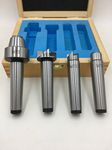 MT2 Live Center Wood Lathe Drive Spur Cup 4pcs Set With 2Pcs Extra Replacement Tips With Good Quality Wooden Box