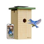 Birdfy Smart Bird House with Camera Solar Powered, 1080HD Live Video & Night Vision for 24/7 Nesting Recording, Auto Detect & Notify, Ideal Nature Gift for Bird Lovers, AI Identify Lifetime Free